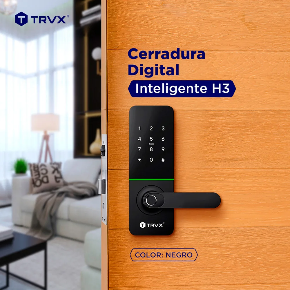 Cerradura Digital Inteligente H3- TRVX 3