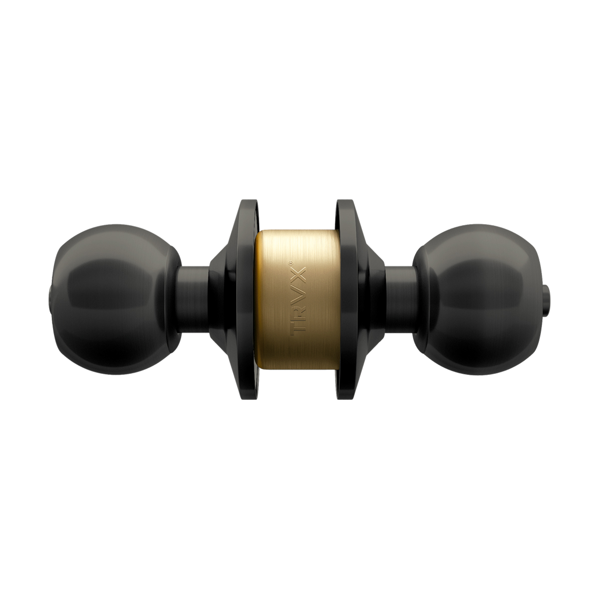 Cerradura de Perilla cilindrica Baño 2555, negro mate- TRVX